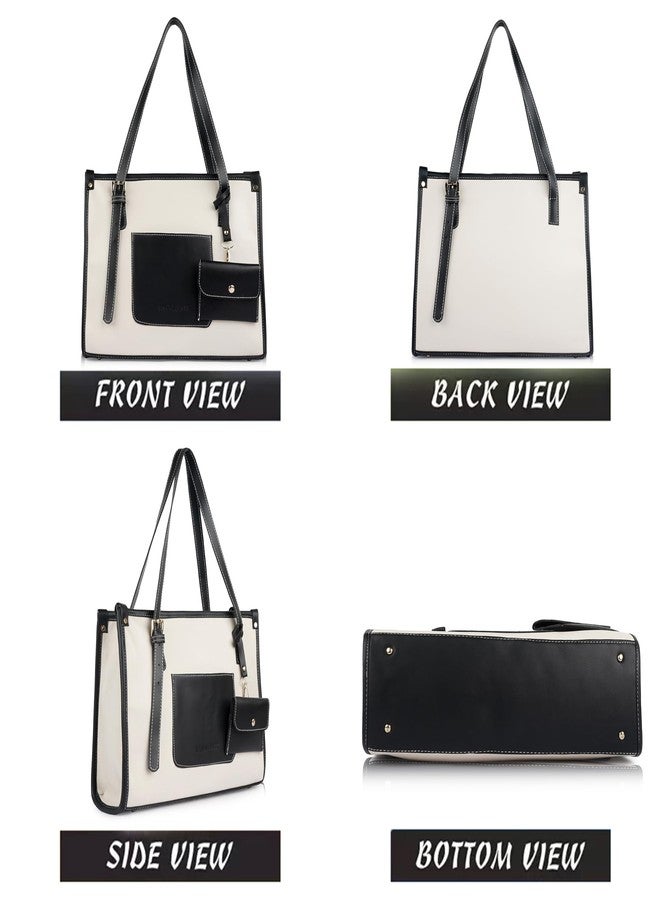 Daniel Clark حقيبة كتف من دانيال كلارك مع جيب أمامي وحقيبة صغيرة قابلة للفصل للمكتب - للنساء والفتيات (أسود) - Image 2